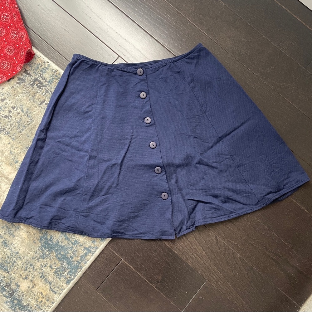 90s Express brand blue shirt with button front